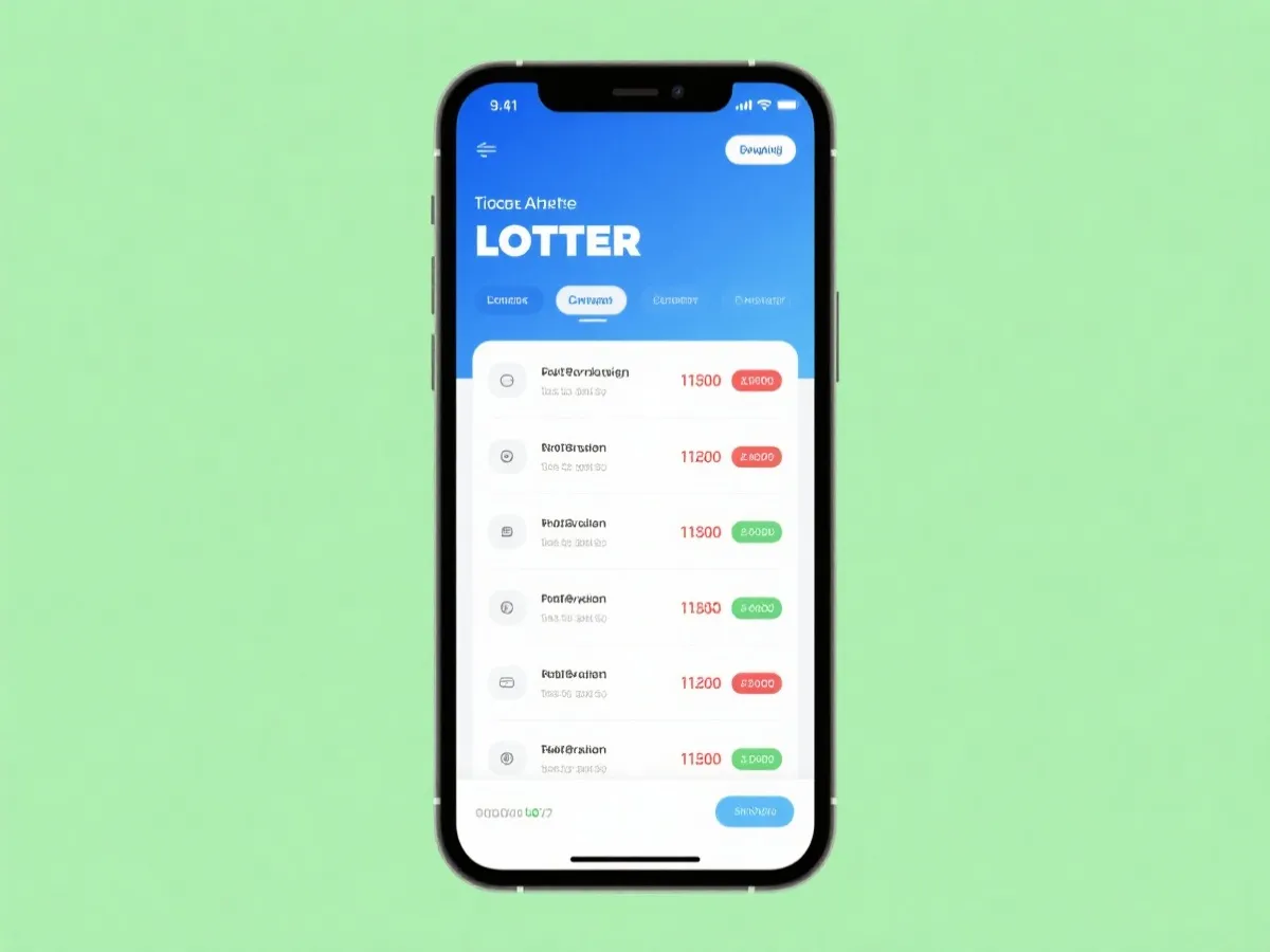 开奖列表界面预览